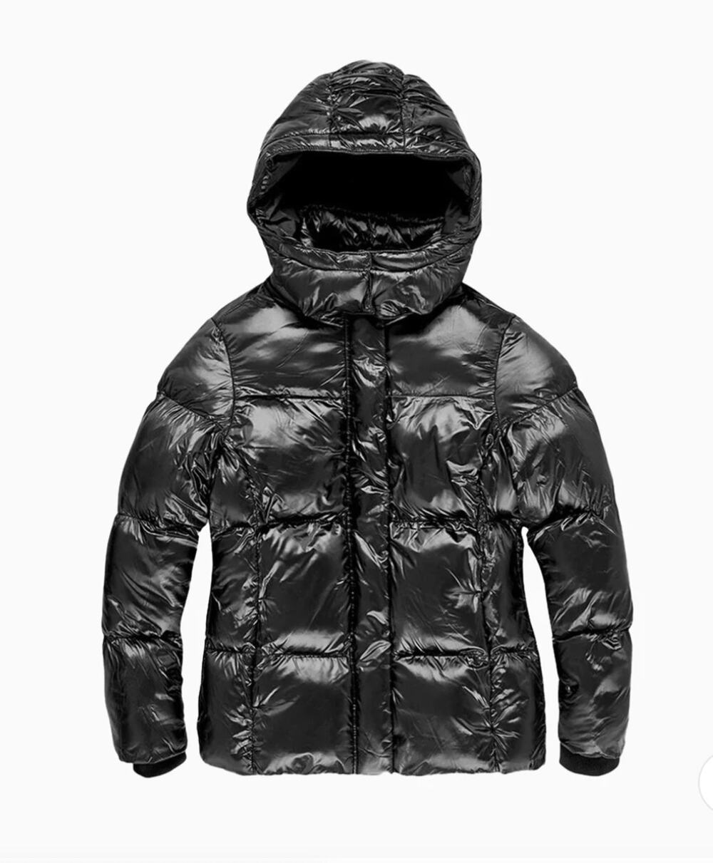 Jordan Craig Astoria Bubble Jacket Black Hooded Puffer Sz S